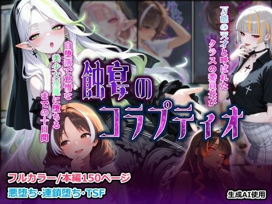 【ファンタジー】【】蝕宴のコラプティオ 万能の天才と呼ばれたクラスの委員長が自堕落で怠惰な美少女淫魔に堕ちるまでの十日間｜しにもの