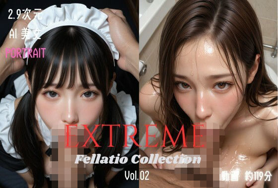 【3DCG】【】2.9次元AI美女 PORTRAIT EXTREME Fellatio Collection VOL.02 AI SEX 動画集｜KEI diffusion
